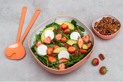 Diner: Spinazi salade met aarbeien