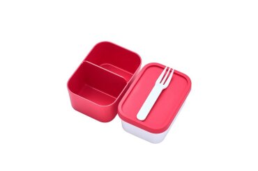 set inhoud bento lunchbox take a break midi - nordic red