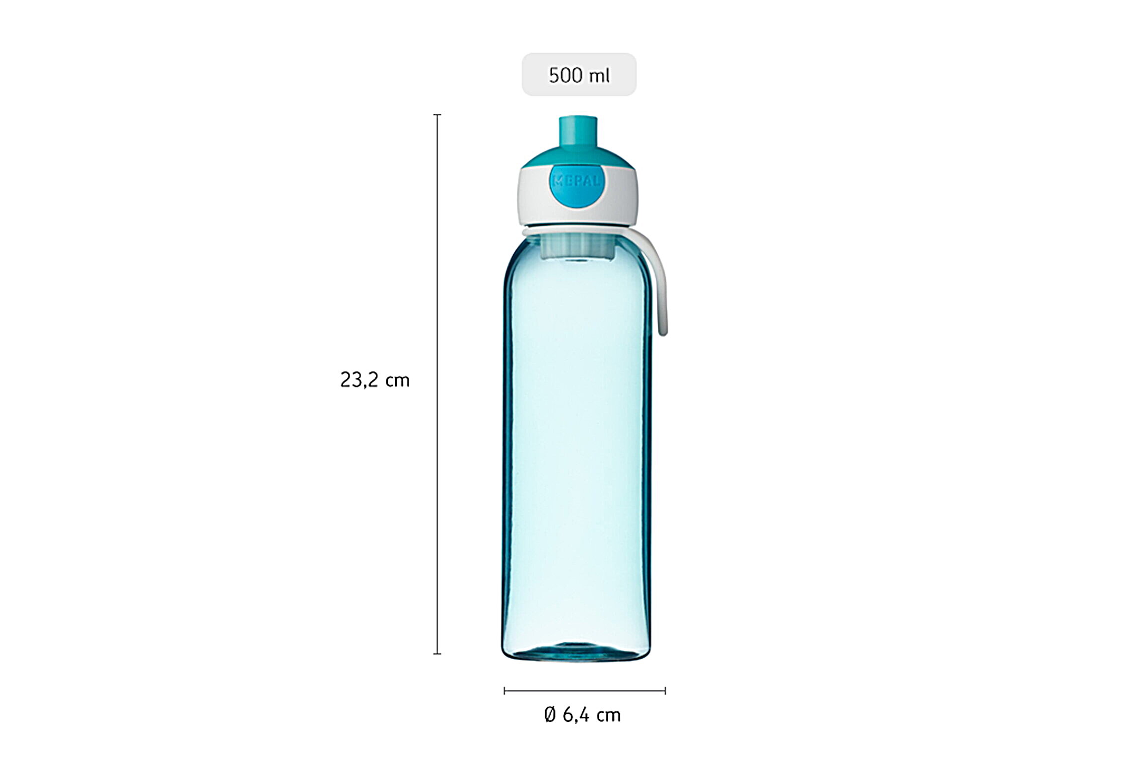 Wasserflasche Pop-up Campus 500 ml