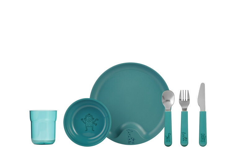 set-kindergeschirr-mepal-mio-5-teilig-deep-turquoise