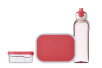 Promotion-Pausenset Campus (Brotdose + Wasserflasche + Fruchtbox) - pink