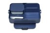 bento lunchbox take a break large - nordic denim