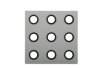 Untersetzer Domino - Grau