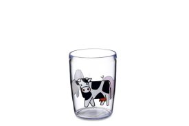 Kinderglas 200 ml - Bauernhof blau