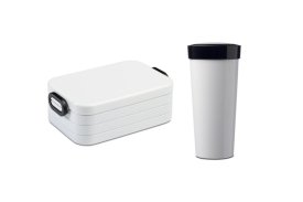 Lunchbox Take a Break Midi mit Becher - Weiβ