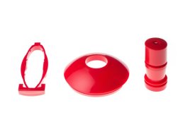 pop-up Trinkflasche Kappe, Mundstück, Knopf - Rot