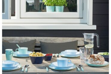 Suppentasse Flow 375 ml - Ocean blue