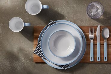 Suppenteller Flow 220 mm - Nordic Blue