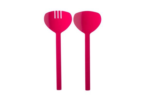 Salatbesteck Conix - Rubine Red (rosa)