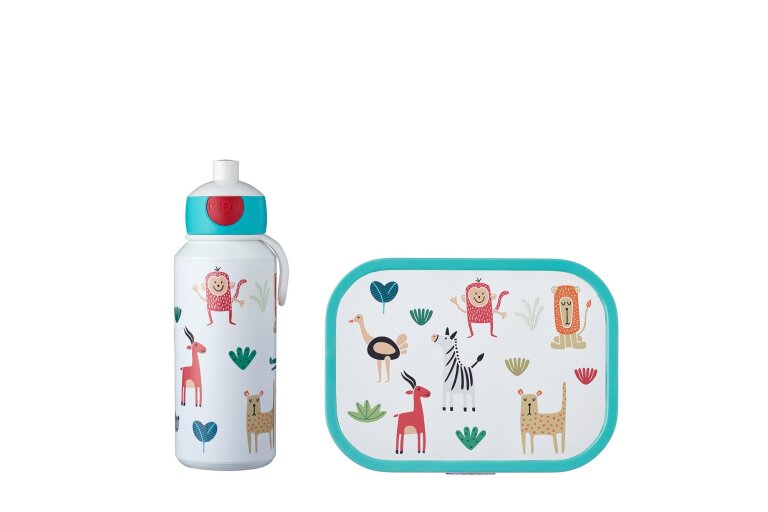 children-plate-animal-friends