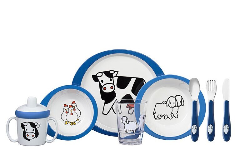 children-plate-farm