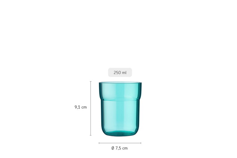 children-s-glass-mepal-mio-250-ml-8-oz-deep-turquoise