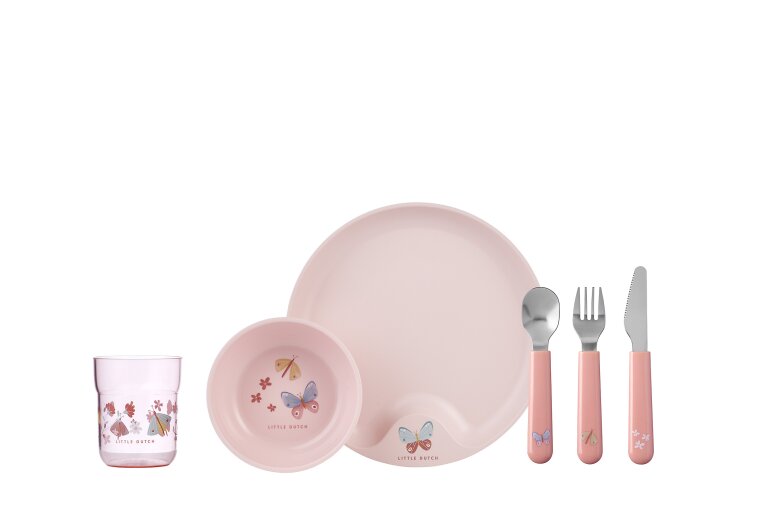 set-children-s-dinnerware-mio-6-pcs-flowers-butterflies