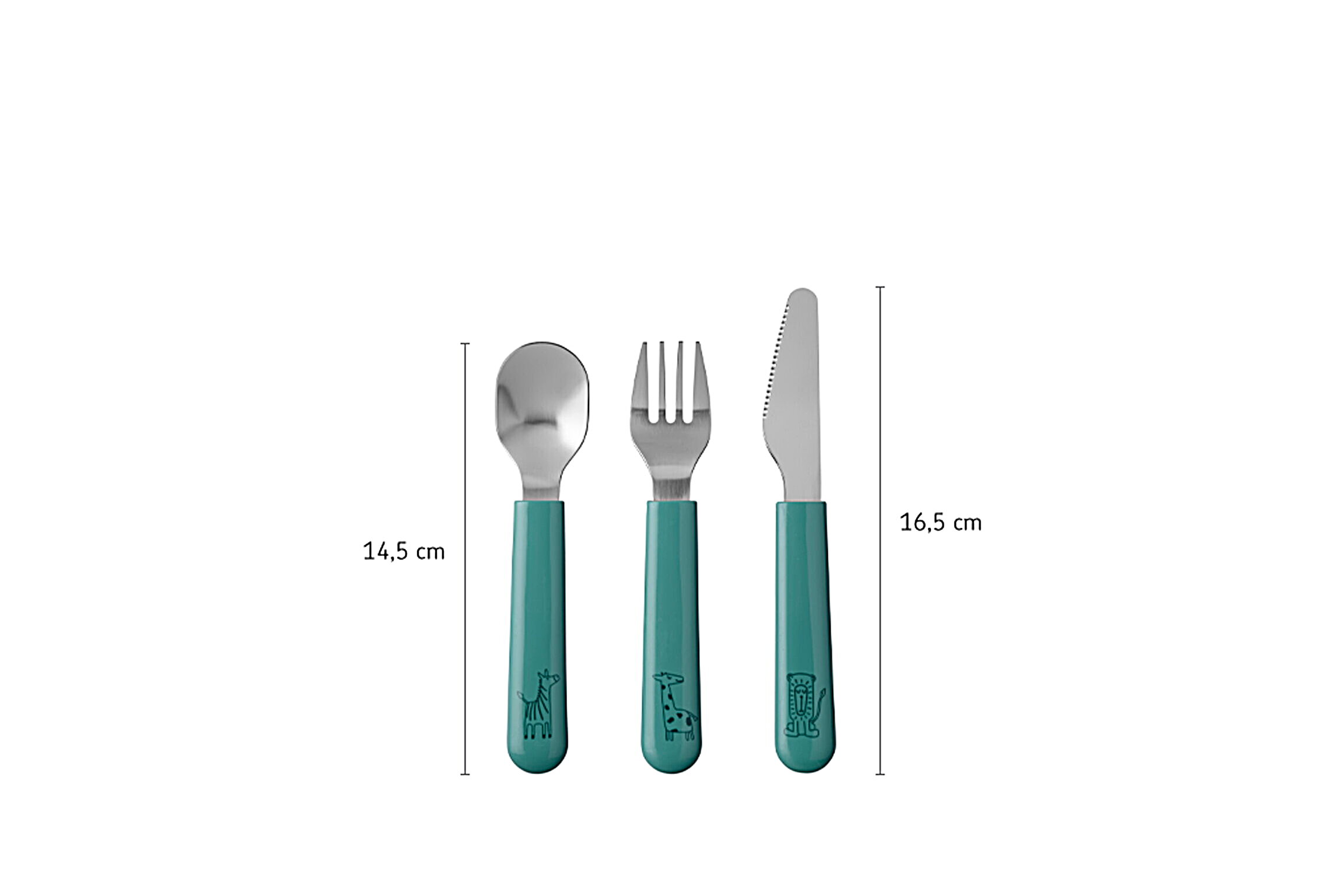 children's cutlery set  Mepal Mio 3 pcs - deep blue