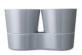 Hydro Herb Pot Twin - Grey