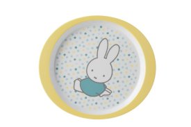 children plate - miffy confetti