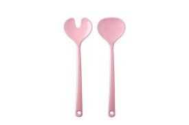 Salad Server Set Synthesis - Retro Pink