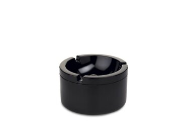 Ashtray With Lid - Black