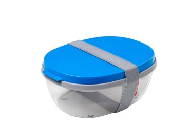 Salad Box Ellipse - Aqua
