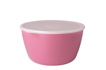 serving bowl with lid volumia 3.0 l - nordic rose
