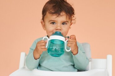 non-spill sippy cup mio 200 ml - deep turquoise