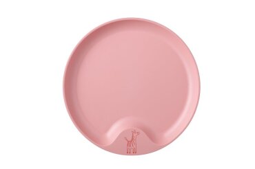 children's plate mio - deep pink