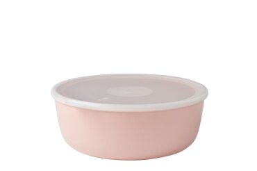 serving bowl with lid volumia 2.0 l - nordic blush