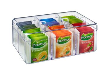 Tea box rectangular - clear