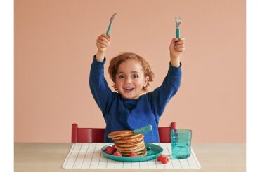 children's cutlery set  mio 3 pcs - deep turquoise