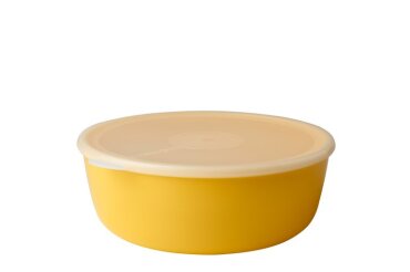 serving bowl with lid volumia 2.0 l - yellow