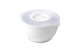 Set Bol de Préparation 3L+Couvercle Anti-Projections - Blanc