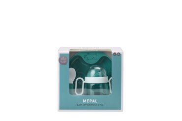 set baby dinnerware Mepal Mio 3 pcs - deep turquoise