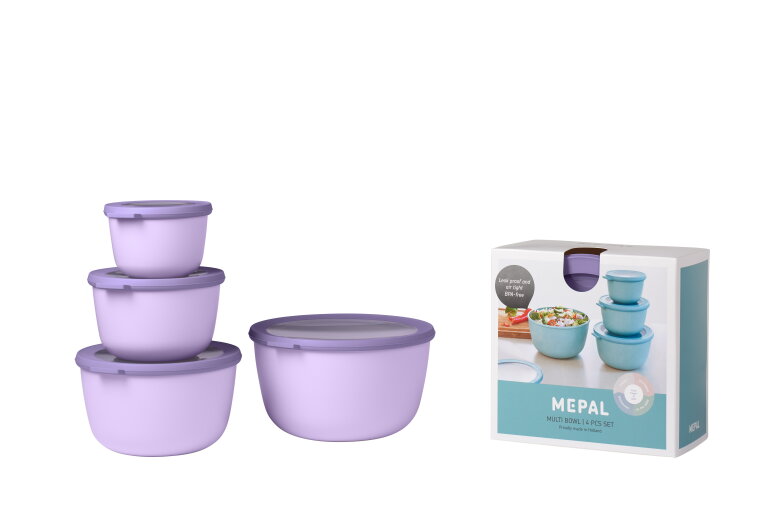 Mepal Sale - Outlet - Multikom Cirqula 4-delige set (500+1000+2000+3000) - Vivid lilac
