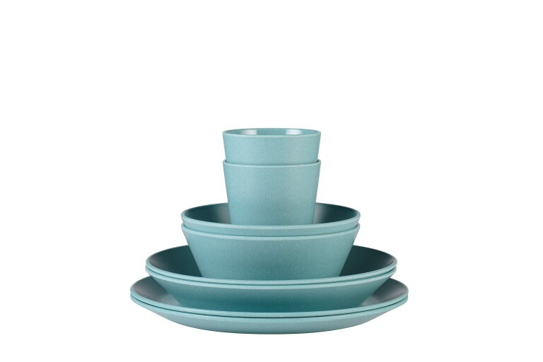 serviesset-bloom-8-delig-pebble-green