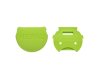 lunchbox knop voor en achter - lime dark