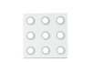 Onderzetter Domino - Wit