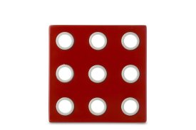 Onderzetter Domino - Luna Rood