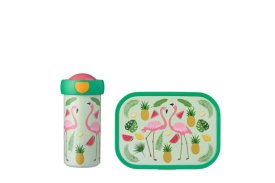 lunchset campus (sb+lb) - tropical flamingo