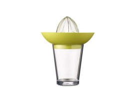 Citruspers met glas Flow 200 ml - Lime (lichtgroen)