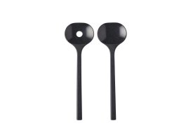 Saladebestek Bloom 2-delig - Pebble black