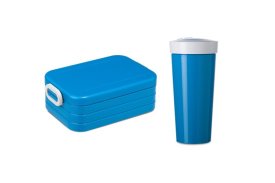 Lunchbox Take a Break midi met beker - Aqua
