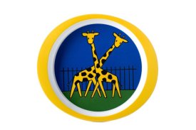 Plat bord - Dick Bruna dierentuin