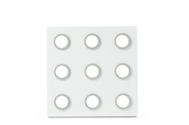 Onderzetter Domino - Wit