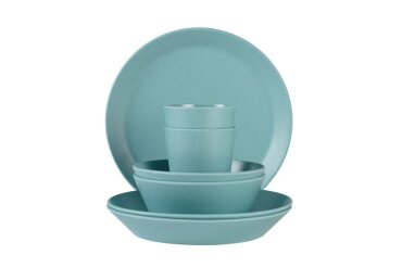 Serviesset Bloom 8-delig - pebble green