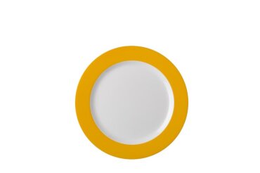 ontbijtbord wave 230 mm - yellow