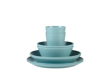 Serviesset Bloom 8-delig - pebble green