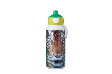 drinkfles pop-up campus 400 ml - animal planet tijger