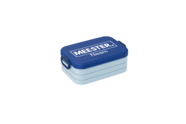 Gepersonaliseerd cadeau meester - Lunchbox Take a Break midi