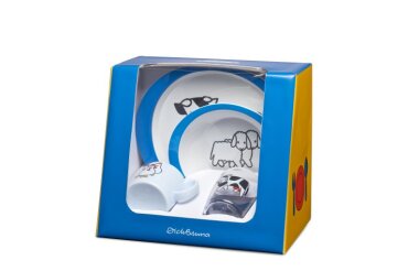 Kinderset 4-delig - Boerderij blauw