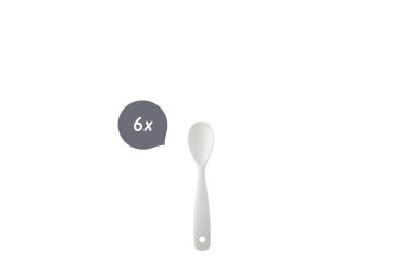 eierlepel per 6 in pet verpakking rosti mepal - wit